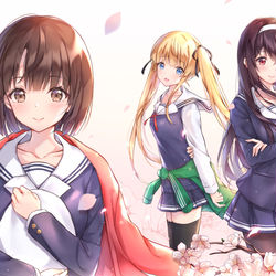 This is a pixiv picture whose title is 冴えカノ🌸.