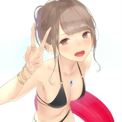 This is a pixiv picture whose title is 夏の思い出.