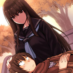 This is a pixiv picture whose title is 黒先輩２点.