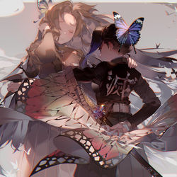 This is a pixiv picture whose title is 蟲柱.