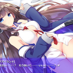 This is a pixiv picture whose title is 例のアズレンエロゲ箱システムボイスの幽霊さん.