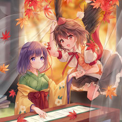 This is a pixiv picture whose title is 秋.