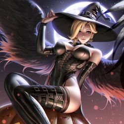 This is a pixiv picture whose title is Halloween Mercy.