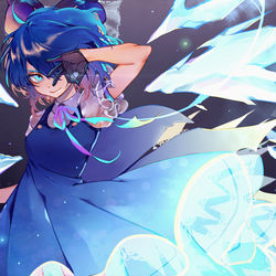 This is a pixiv picture whose title is チルノ.