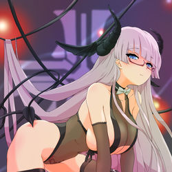 This is a pixiv picture whose title is グナイゼナウ  サキュバスナイトメア.