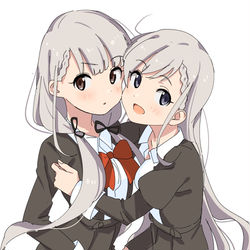 This is a pixiv picture whose title is 久川姉妹.