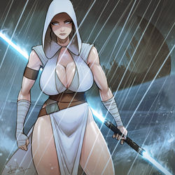 This is a pixiv picture whose title is Star Wars Rey.