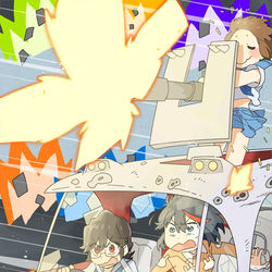 This is a pixiv picture whose title is klk log12＋プロメア.