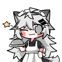 This is a pixiv picture whose title is 大概是女仆装拉普x.