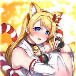 This is a pixiv picture whose title is きつねーちか.
