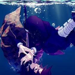 This is a pixiv picture whose title is 溺れる.