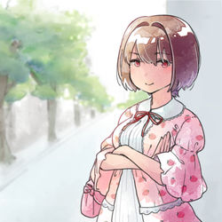 This is a pixiv picture whose title is 日向の私服が思ったのと違った回.