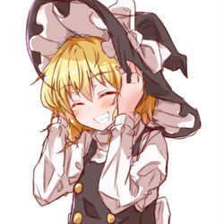 This is a pixiv picture whose title is 魔理沙ちゃん落書き.