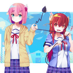 This is a pixiv picture whose title is 魔X魔.
