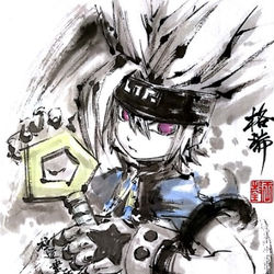 This is a pixiv picture whose title is 【極道畫師】格瑞.