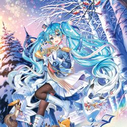 This is a pixiv picture whose title is 「SNOW MIKU 2020」.