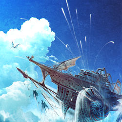 This is a pixiv picture whose title is 空戦.