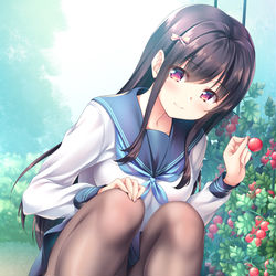 This is a pixiv picture whose title is 園芸部×タイツの女の子.
