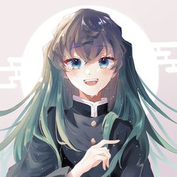 This is a pixiv picture whose title is 時透無一郎.