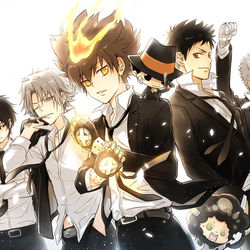 This is a pixiv picture whose title is 【手书】家教-指环争夺战.