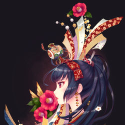 This is a pixiv picture whose title is 和🎍.