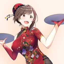 This is a pixiv picture whose title is 恋鐘にチャイナ着てほしかった.