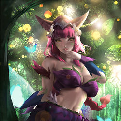 This is a pixiv picture whose title is elderwood ahri.