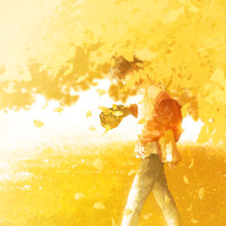 This is a pixiv picture whose title is yellow.