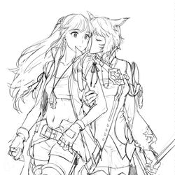 This is a pixiv picture whose title is FF14百合まとめ2.