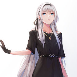This is a pixiv picture whose title is AN-94 in her orchestral garment.