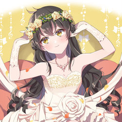 This is a pixiv picture whose title is わがままウェディング的場梨沙さん.