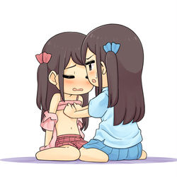 This is a pixiv picture whose title is あ、あれ…私より大きい…？.