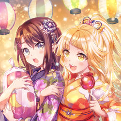 This is a pixiv picture whose title is お祭りの日のみさここ.