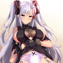 This is a pixiv picture whose title is プリンツ(白ストver.).
