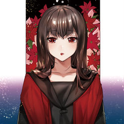 This is a pixiv picture whose title is ポインセチア.