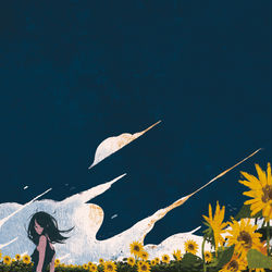 This is a pixiv picture whose title is 夏の忘形見.