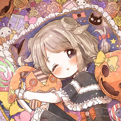 This is a pixiv picture whose title is ハロウィンのお部屋.