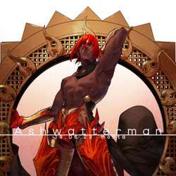 This is a pixiv picture whose title is アシュヴァッターマン.