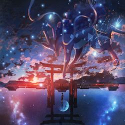This is a pixiv picture whose title is 水君.