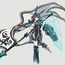 This is a pixiv picture whose title is 枪兵.