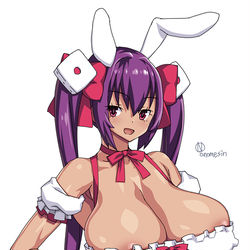 This is a pixiv picture whose title is うさだ乳.