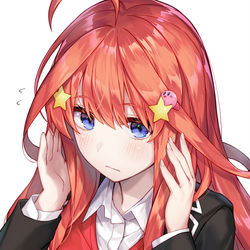 This is a pixiv picture whose title is この前上杉君がくれたヘアピン付けてみたんですがどうでしょうか…？.