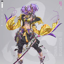 This is a pixiv picture whose title is Kunoichi.