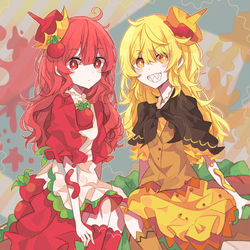 This is a pixiv picture whose title is ketchup　＆　mustard.