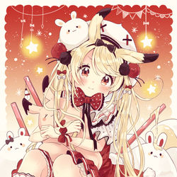 This is a pixiv picture whose title is 雪見だいふくちゃん.