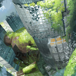 This is a pixiv picture whose title is 眠.