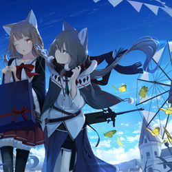 This is a pixiv picture whose title is 別に、ただの買い物だから.