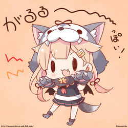 This is a pixiv picture whose title is がるる～っぽい！ぽいぬちゃん！.