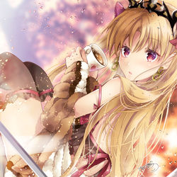This is a pixiv picture whose title is 【追記あり】秋の窓辺のエレちゃん.