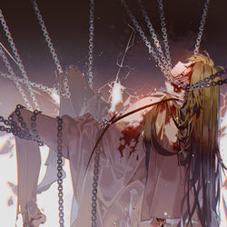 This is a pixiv picture whose title is 天の鎖.